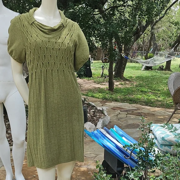 green cashmere sweater dress Gro knit dress main image 0